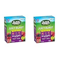 Juicy Burst Fruit Snacks, Berry Medley, 0.8 Ounce Pouches (40 Count) (Pack of 2)