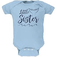 Little Sister Mermaid Tail Ocean Soft Baby One Piece