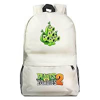 Game Plants vs. Zombies Cosplay Backpack Casual Daypack Day Trip Travel Hiking Bag Carry on Bags Beige /1