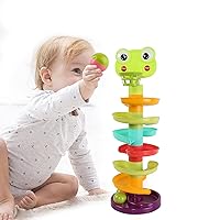 Ball Drop Roll Swirling Learning Tower Go Ball Ramp Stack Developmental Educational Toy Set for Baby Toddler Kids Active Toys Great as Gift