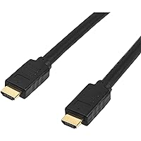 StarTech.com 50ft (15m) HDMI 2.0 Cable - 4K 60Hz Active HDMI Cable - CL2 Rated for In Wall Installation - Long Durable High Speed UHD HDMI Cable - HDR, 18Gbps - Male to Male Cord - Black (HD2MM15MA)