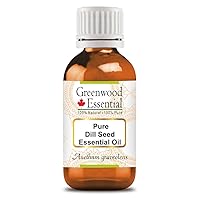 Pure Dill Seed Essential Oil (Anethum graveolens Steam Distilled 30ml (1 oz)