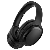 Enjoy Exceptional Audio Quality with Hybrid Active Noise Cancelling Over Ear Headphones - Bluetooth Wireless Headphones with Travel Case, Protein Earpads, 30H Playtime, Black