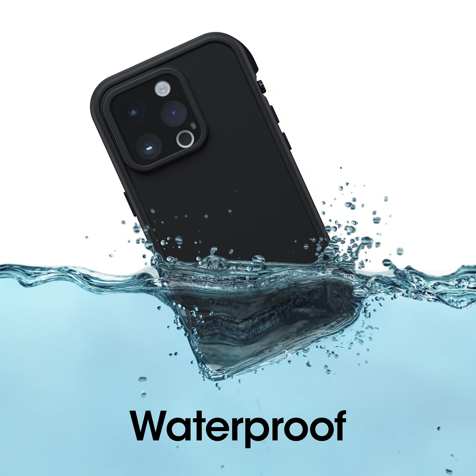 OtterBox FRE Series Waterproof Case with MagSafe (Designed by LifeProof) for iPhone 14 Pro (ONLY) - Black