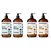 3-in-1 Soap, Body Wash, Bubble Bath, Shampoo, 32 Ounce (Pack of 2), Pacific Eucalyptus & 3-in-1 Soap, Body Wash, Bubble Bath, Shampoo, 32 Ounce (Pack of 2), Cedar and Citrus