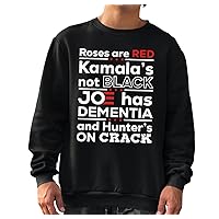 Roses Are Red Kamala’s Not Black Joe Has Dementia And Hunter's On Crack Funny Shirt, FJB Let's Go Brandon Republican Trump Maga 2024, Anti Biden T-Shirt, Funny Sarcasm Patriotic Gift