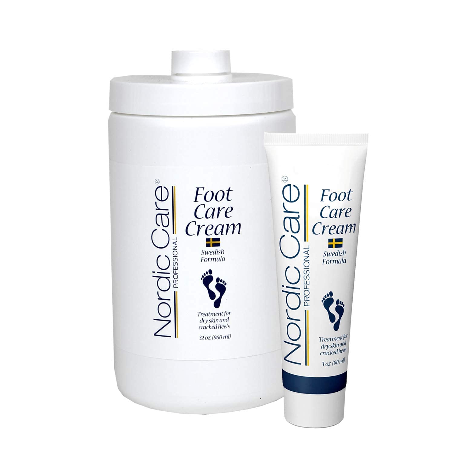Nordic Care Foot Care Cream 32 oz and 3 oz Foot Care Cream Bundle