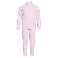 Girl's Zip Front Classic Tricot Jacket and Joggers Set
