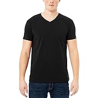 Men's V-Neck T-Shirts, Soft Cotton Short Sleeve Casual Slim Fit V Neck T Shirts for Men
