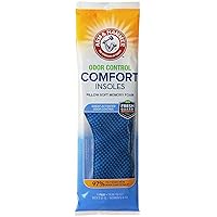 Arm & Hammer Odor Control Comfort Insoles, Pair of Pillow Soft Memory Foam Insoles for Men & Women (1 Pack)