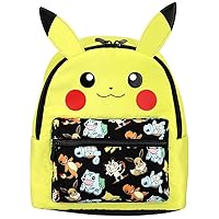 Bioworld Pokemon's Pikachu Adorable Mini Backpack with 3d Ears