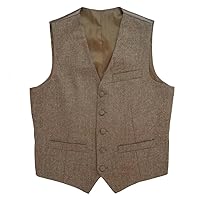 Mens 1 Piece 5 Button 3 Pocket Custom Dress Vest