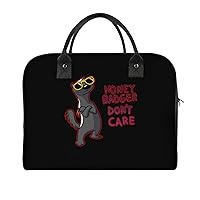 Honey-Badger Don T Care Travel Tote Bag Large Capacity Laptop Bags Beach Handbag Lightweight Crossbody Shoulder Bags for Office