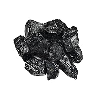 Materials: 5 lbs Black Tourmaline Stones from Asia - Rough Bulk Raw Natural Crystals for Cabbing, Tumbling, Lapidary, Polishing, Wire Wrapping, Wicca & Reiki Crystal Healing