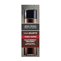 John Frieda Brilliant Brunette Visibly Deeper Color Deepening Treatment, for Cocoa Infused, Darker Color, 4 Ounce, with Evening Primrose Oil