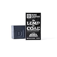 Duke Cannon Supply Co. Big Lump of Coal Soap Bar for Men Holiday Edition (Bergamot & Black Pepper Scent) Superior Grade, Extra Large, Paraben-free, All Skin Types, 10 oz (Pack of 1)