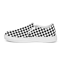 Ron Jones Men's Checkered Slip-on Canvas Shoes