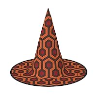 Mqgmzshining Overlook Print Enchantingly Halloween Witch Hat Cute Foldable Pointed Novelty Witch Hat Kids Adults