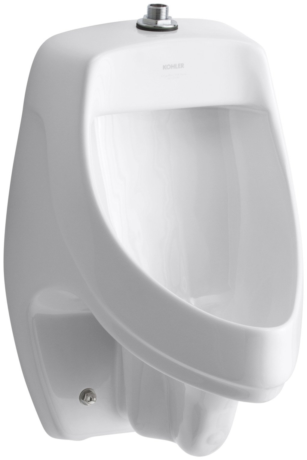 KOHLER K-5016-ET-0 Dexter Elongated Urinal, White