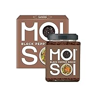 MOI SOI Black Pepper Sauce Chinese Sauce | Oriental Sauce | Asian Sauce | Just Toss with Rice, Noodle, Tofu, Paneer, Vegetables & Meat, 175 gm