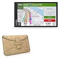 BoxWave Case Compatible with Garmin DriveSmart 76 (Case by BoxWave) - Quorky Pouch, Durable, Lightweight Cork Envelope Sleeve Cover for Garmin DriveSmart 76