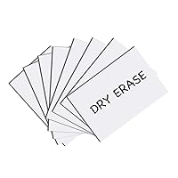 Mini Dry Erase Whiteboard Sheet with Adhesive on Back - Magnetic Receptive.Great for Teachers, Students, Children, Classroom Reusable, Durable, Portable, Single Sided Whiteboard 4