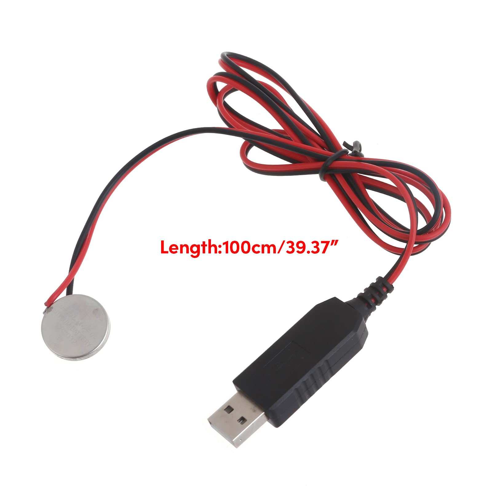 Shinycome to 3V CR2032 Battery Charging Cable Cord for CR2032 3V Button Battery Powered Watch Remote Control Toy Type-C to 3V Battery Replacement