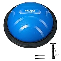 Yes4All 880LBS Premium Half Exercise Ball Balance Trainer, Stability Ball, Half Yoga Ball for Exercises, Home Gym, Full Body Workouts