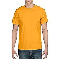 Gildan Mens DryBlend 50 Cotton/50 Poly T-Shirt, Large, Gold