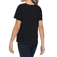THE GYM PEOPLE Women's Short Sleeve Workout Shirts Breathable Yoga T-Shirts with Side Slits Athletic Tee Tops