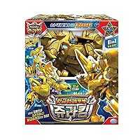 Jurassic Cops Evolution 6-in-1 JURAKING Gold Edition Dinosaur Transforming Robot