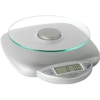Farberware Professional Electronic Glass Kitchen and Food Scale, 11-Pound, SILVER - 5083276