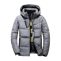 Mans Packable Puffer Jacket For Men Down Bubble Coat Quilted Padded Insulated Jackets Big And Tall Jacket Winter