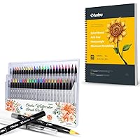  KINGART PRO Dual Twin-Tip Brush Pens, Set of 96 Unique & Vivid  Colors, Watercolor Markers with Flexible Nylon Brush Tips, Professional  Watercolor Pens for Painting, Drawing