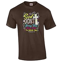 Didn't Bring You This Far Christian Short Sleeve T-shirt-brown-6xl