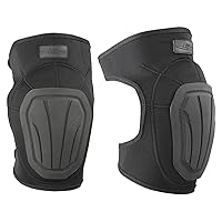 DNKPB Imperial Neoprene KNEE PADS - Reinforced Non-Slip Trion-X Caps, Secure Fit, Shock Absorbing (One Size, Black)