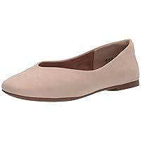 Amazon Essentials Women's Square-Toe Ballet Flat