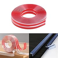Furniture Edge Protector Strip Baby Proofing Edge Corner Guards for Kids, Clear Soft Silicone Table Edge Protection Safety Bumper Strip for Furniture,Cabinets,Drawers,Tables, 0.4