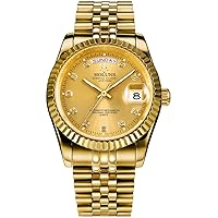 Men's Day Date Luxury Quartz Wrist Watch