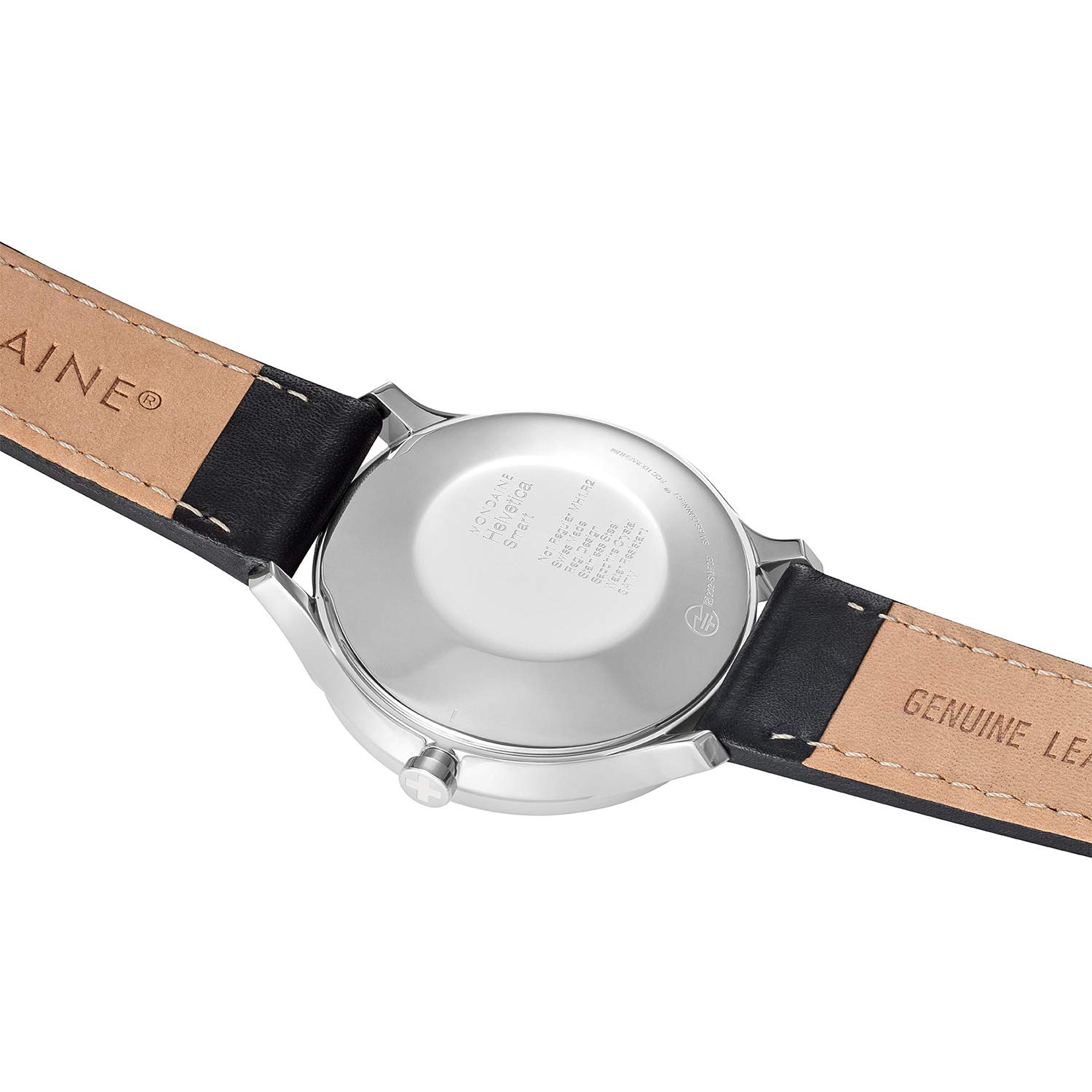 Mondaine Helvetica No 1 Classy Smartwatch for Men (MH1.R2S20.LB): Pedometer Caloric Tracking Sleep Tracker