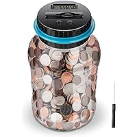 Lefree Piggy Bank, Counting Coin Bank, Digital Piggy Bank for Boys Kids,Money Saving Jar,Best Gift for Child,Designed for All US Coins