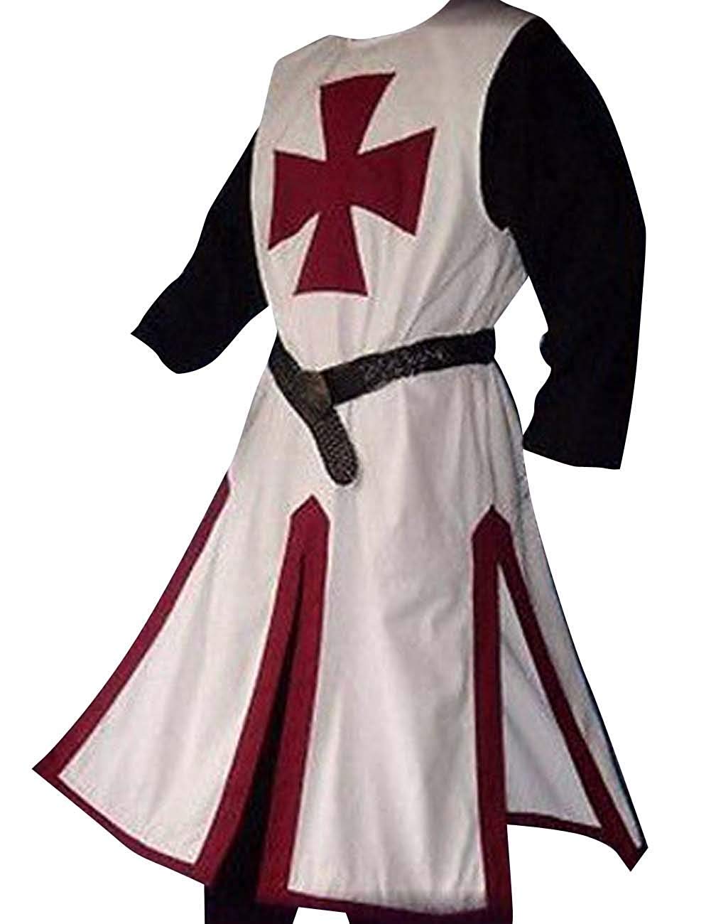 Mua Mens Medieval Crusader Knights Templar Tunic Costumes Renaissance  Halloween Surcoat Warrior Black Plague Cloak Cosplay Top trên Amazon Mỹ  chính hãng 2023 | Fado