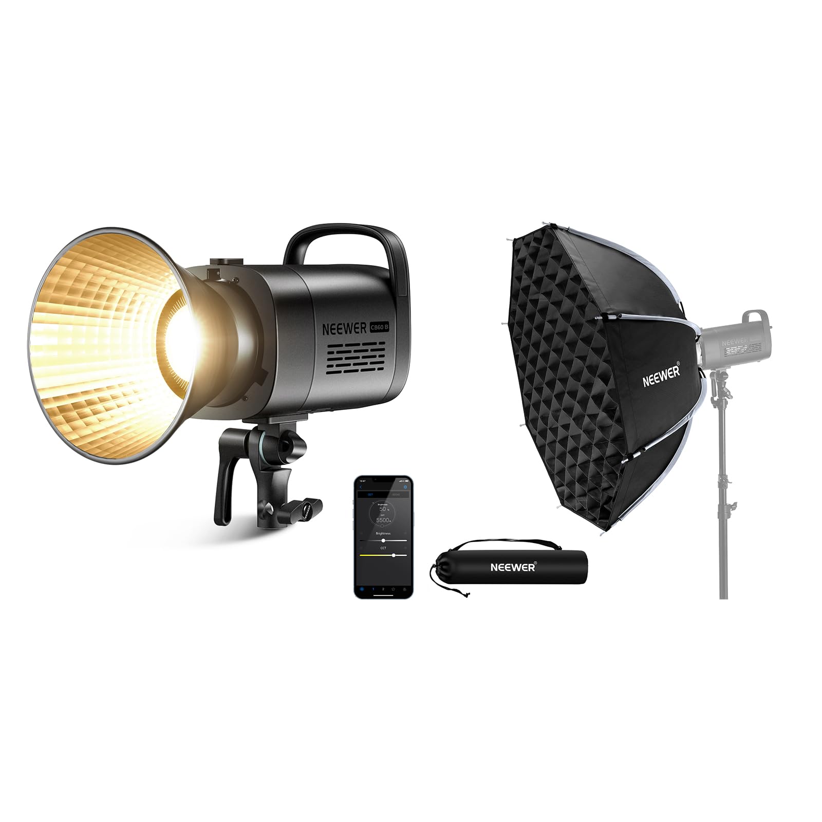 NEEWER CB60B 70W LED Video Light with 35