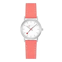 Mondaine Official Swiss Railways Classic Watch | 30 mm Coral-red A658.30323.17SBP