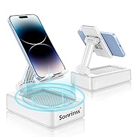 Mobile Phone Stand with Wireless Bluetooth Speaker, Adjustable HD Surround Sound, Mobile Phone Speaker, Suitable for Indoor and Outdoor Use, White