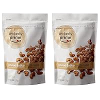 Wickedly Prime Roasted Cashews, Coconut Toffee, 8 Ounce (Pack of 2)