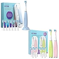 Kids Electric Toothbrushes 3 Pack Smart Sonic Toothbrush for Boys and Girls 3 4 5 6 7 8 9 10 11 12 (Blue+Pink+Green)