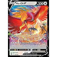 Ho-oh V 140/195- Silver Tempest - Pokemon Ultra Rare Card - Holo Foil