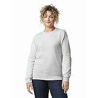 Gildan Adult Fleece Crewneck Sweatshirt, Style G18000, Multipack, Ash Grey (1-Pack), Medium