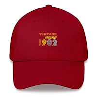 40th Birthday Quotes January 1982 Friends Miss You Dad Cap